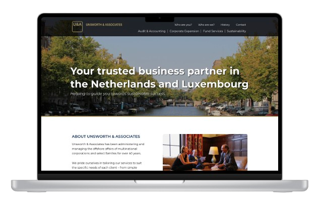 front end website unsworth & associates